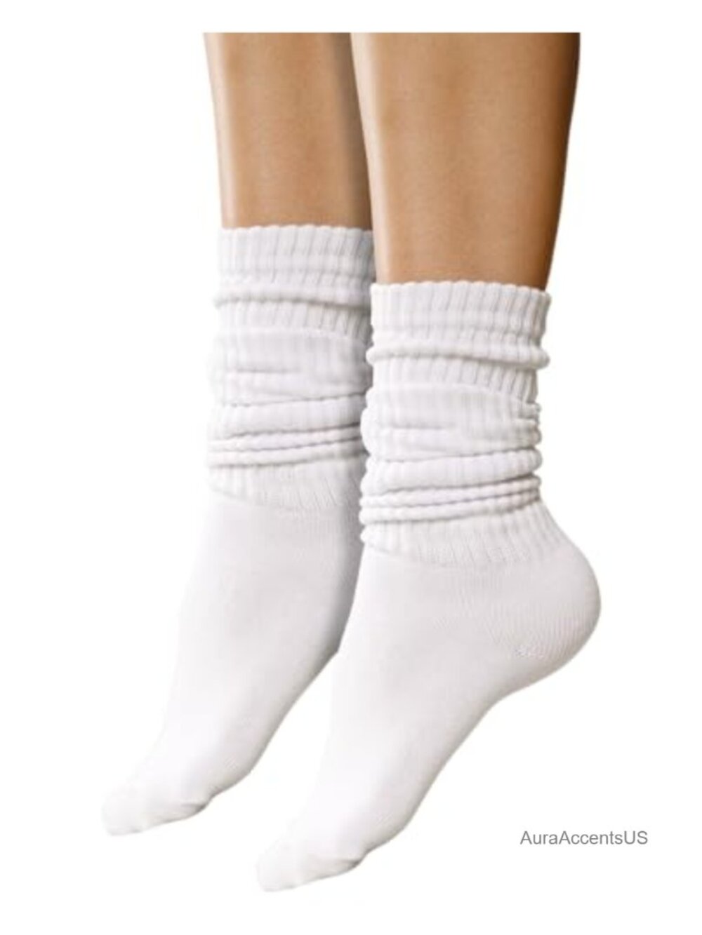 Winterlace Slouch Socks Women Extra Long Scrunch Knee High 2 Pairs